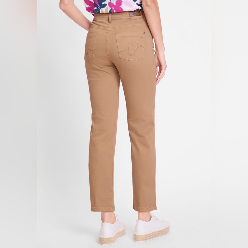 Olsen Europe Lisa Tan Pants EUC - Picture 3 of 10